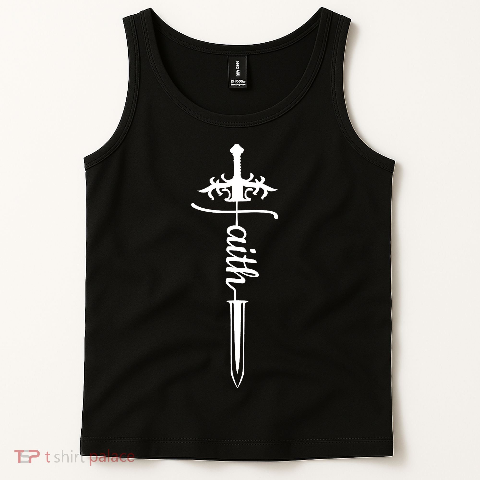 Faith Graphic Walk By Faith Not By Sight On Back Tank Top