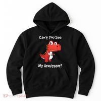 Funny Get Well Broken Arm Gift Dinosaur With A Cast Hoodie thumb 0