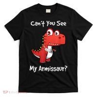Funny Get Well Broken Arm Gift Dinosaur With A Cast T-Shirt thumb 0