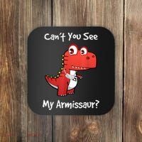 Funny Get Well Broken Arm Gift Dinosaur With A Cast Coaster thumb 0