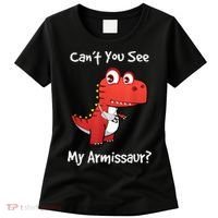 Funny Get Well Broken Arm Gift Dinosaur With A Cast Women's T-Shirt thumb 0