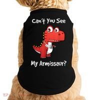 Funny Get Well Broken Arm Dinosaur With A Cast Doggie Tank thumb 0
