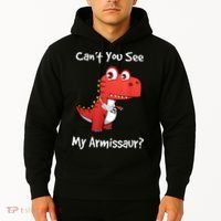 Funny Get Well Broken Arm Dinosaur With A Cast Hoodie thumb 2