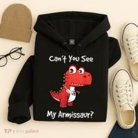Funny Get Well Broken Arm Dinosaur With A Cast Hoodie thumb 4