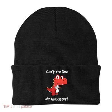 Funny Get Well Broken Arm Dinosaur With A Cast Beanie