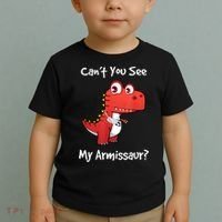 Funny Get Well Broken Arm Dinosaur With A Cast Toddler T-Shirt thumb 2