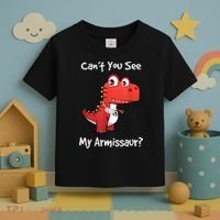 Funny Get Well Broken Arm Dinosaur With A Cast Toddler T-Shirt thumb 3