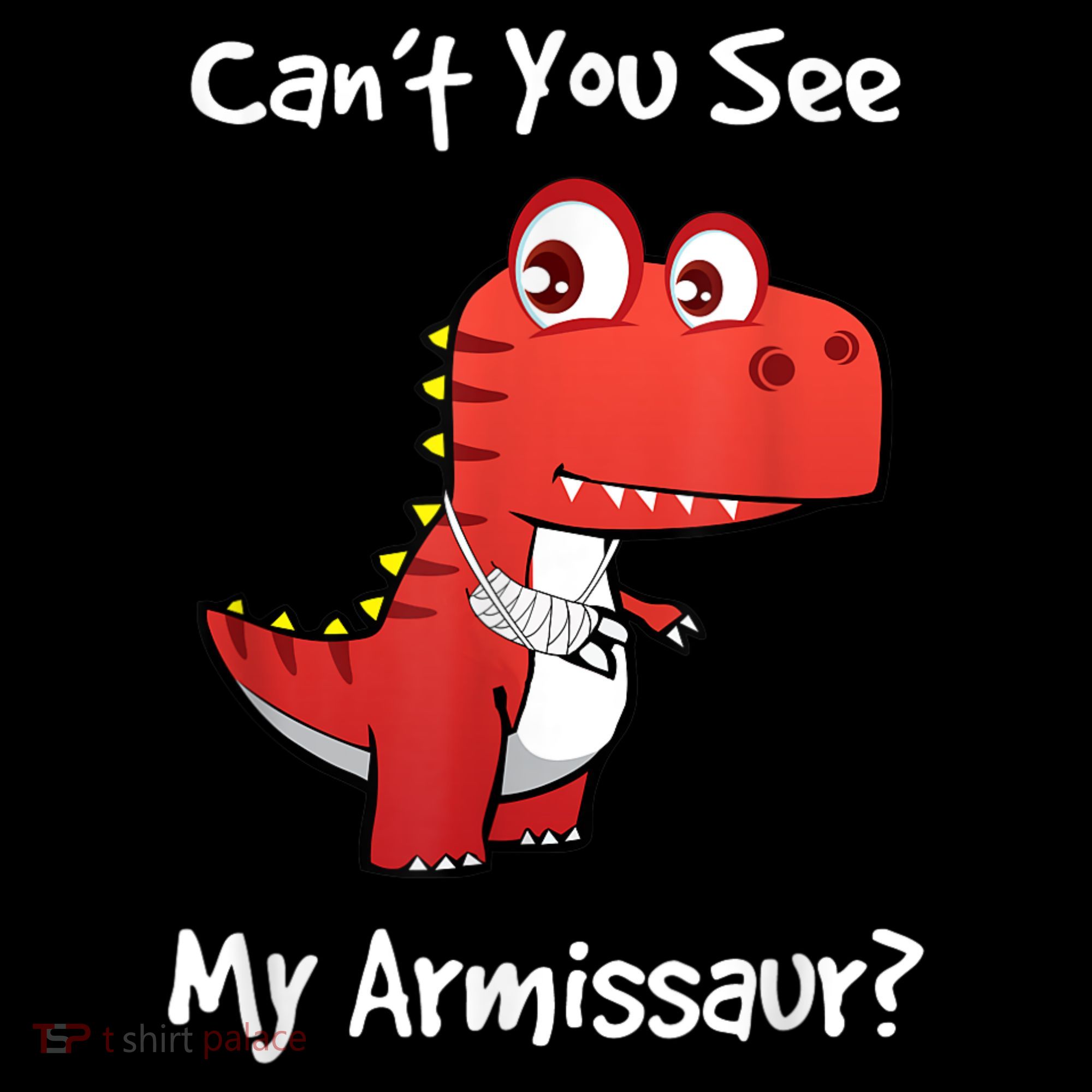 Funny Get Well Broken Arm Dinosaur With A Cast Kids Sweatshirt