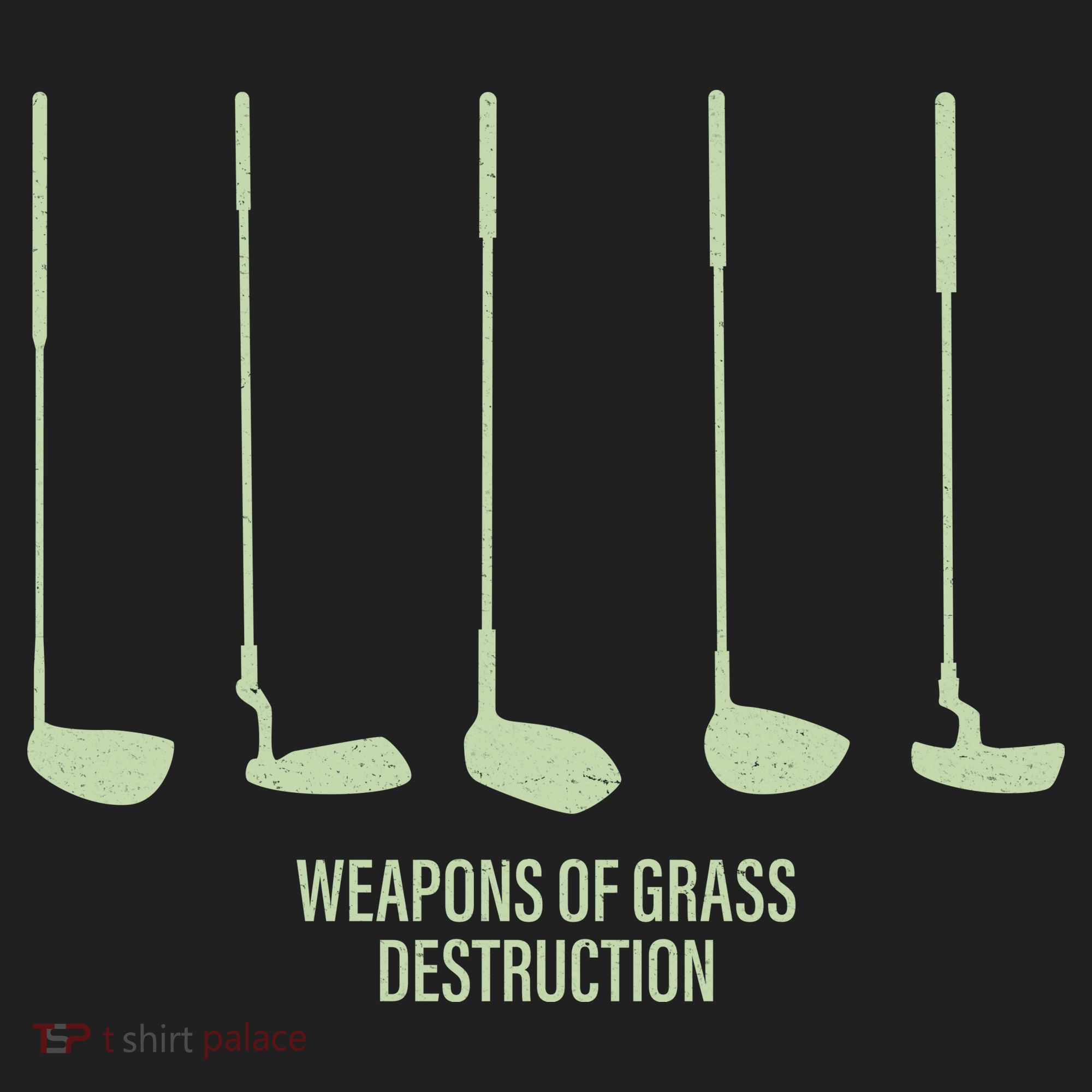 Funny Golf Weapons Of Grass Destruction Golf Clubs Drivers Beanie