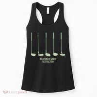 Funny Golf Weapons Of Grass Destruction Golf Clubs Drivers Women's Tank Top thumb 0