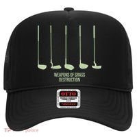 Funny Golf Weapons Of Grass Destruction Golf Clubs Drivers Hat thumb 0