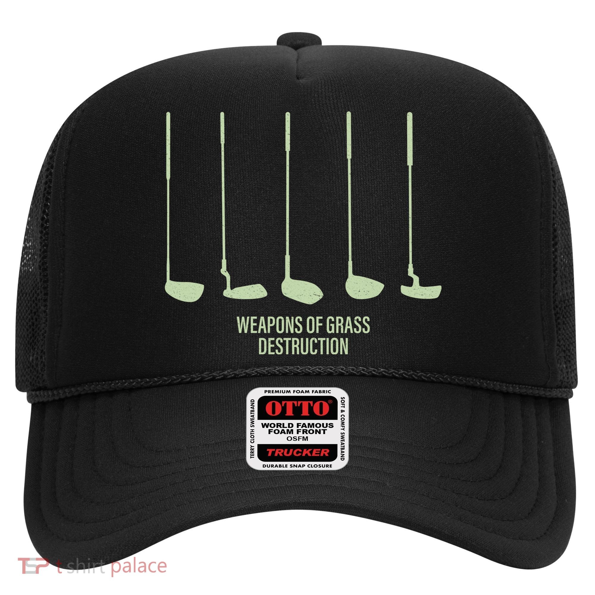Funny Golf Weapons Of Grass Destruction Golf Clubs Drivers Hat