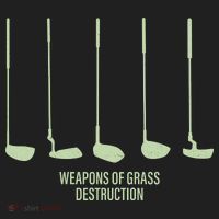 Funny Golf Weapons Of Grass Destruction Golf Clubs Drivers Hat thumb 2