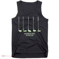 Funny Golf Weapons Of Grass Destruction Golf Clubs Drivers Tank Top thumb 0