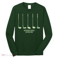 Funny Golf Weapons Of Grass Destruction Golf Clubs Drivers Long Sleeve Shirt thumb 0