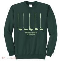 Funny Golf Weapons Of Grass Destruction Golf Clubs Drivers Sweatshirt thumb 0