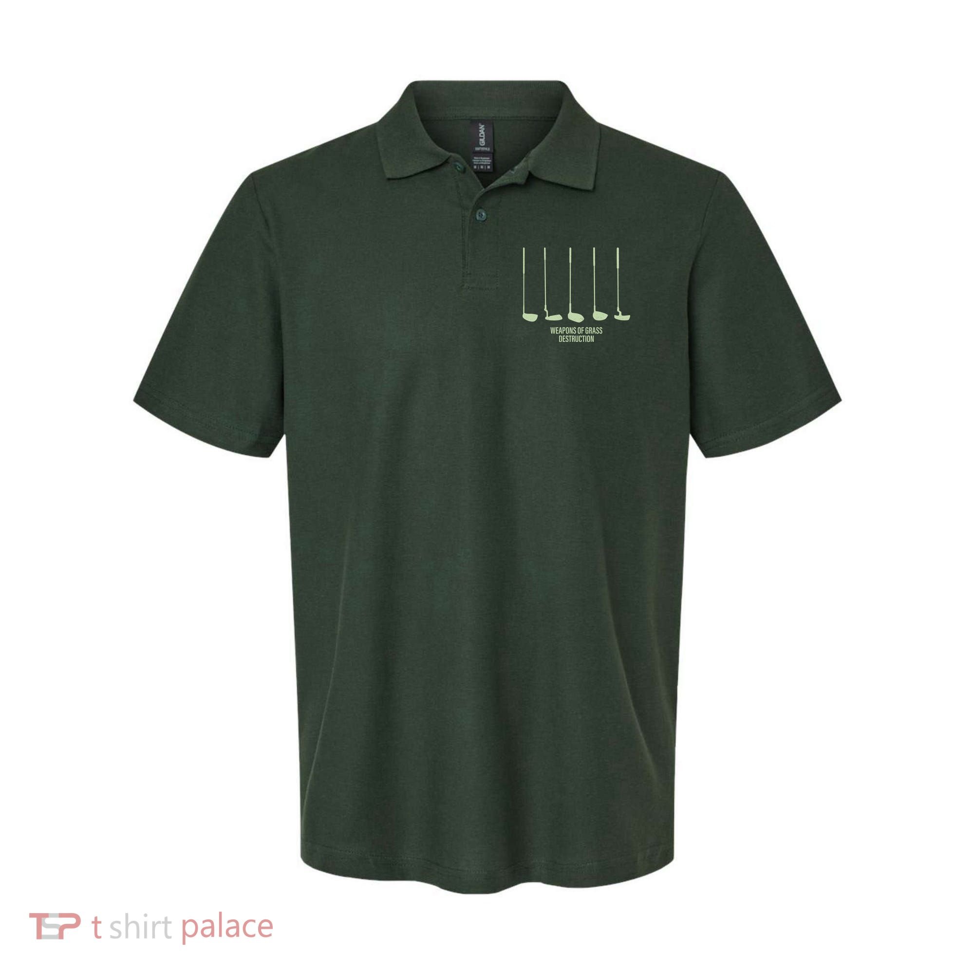 Funny Golf Weapons Of Grass Destruction Golf Clubs Drivers Polo