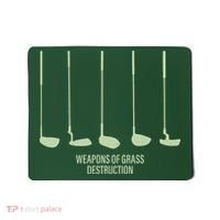 Funny Golf Weapons Of Grass Destruction Golf Clubs Drivers Mousepad thumb 0