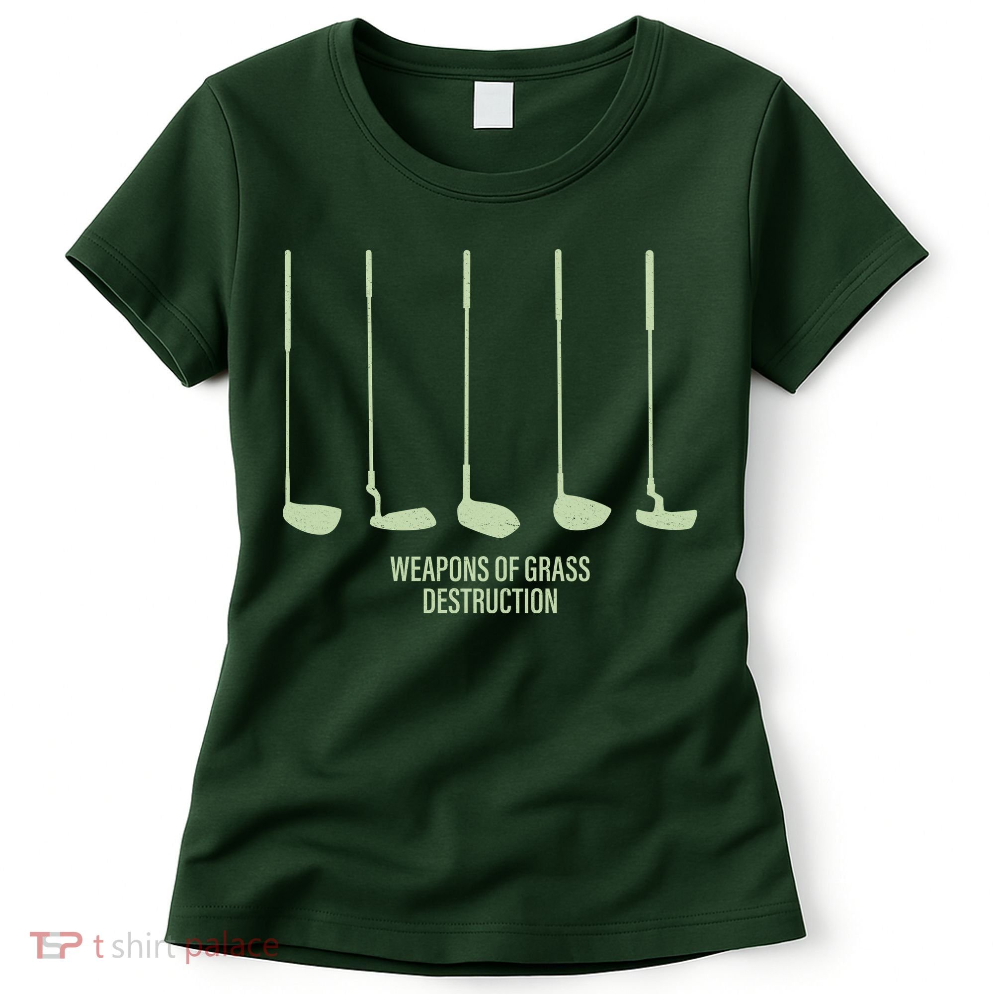Funny Golf Weapons Of Grass Destruction Golf Clubs Drivers Women's T-Shirt