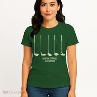 Funny Golf Weapons Of Grass Destruction Golf Clubs Drivers Women's T-Shirt thumb 4