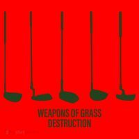 Funny Golf Weapons Of Grass Destruction Golf Clubs Drivers Santa Hat thumb 1