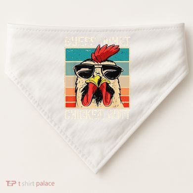 Funny Guess What Chicken Butt Chicken Meme USA-Made Doggie Bandana
