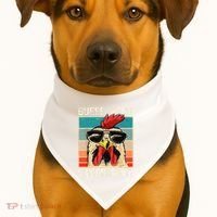 Funny Guess What Chicken Butt Chicken Meme USA-Made Doggie Bandana thumb 1