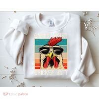 Funny Guess What Chicken Butt Chicken Meme Sweatshirt thumb 2