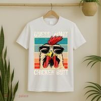 Funny Guess What Chicken Butt Chicken Meme T-Shirt thumb 2