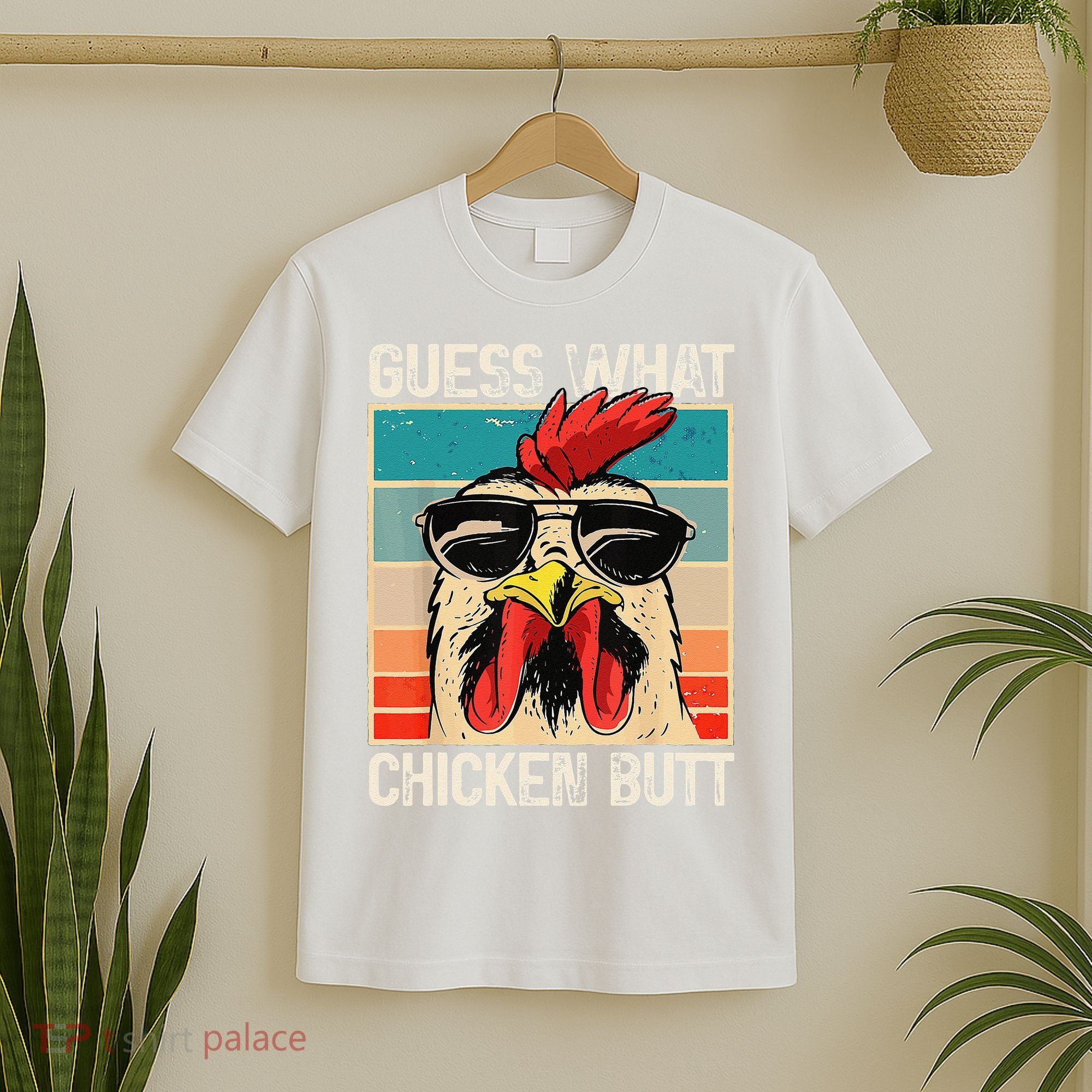Funny Guess What Chicken Butt Chicken Meme T-Shirt