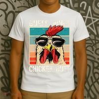 Funny Guess What Chicken Butt Chicken Meme T-Shirt thumb 3