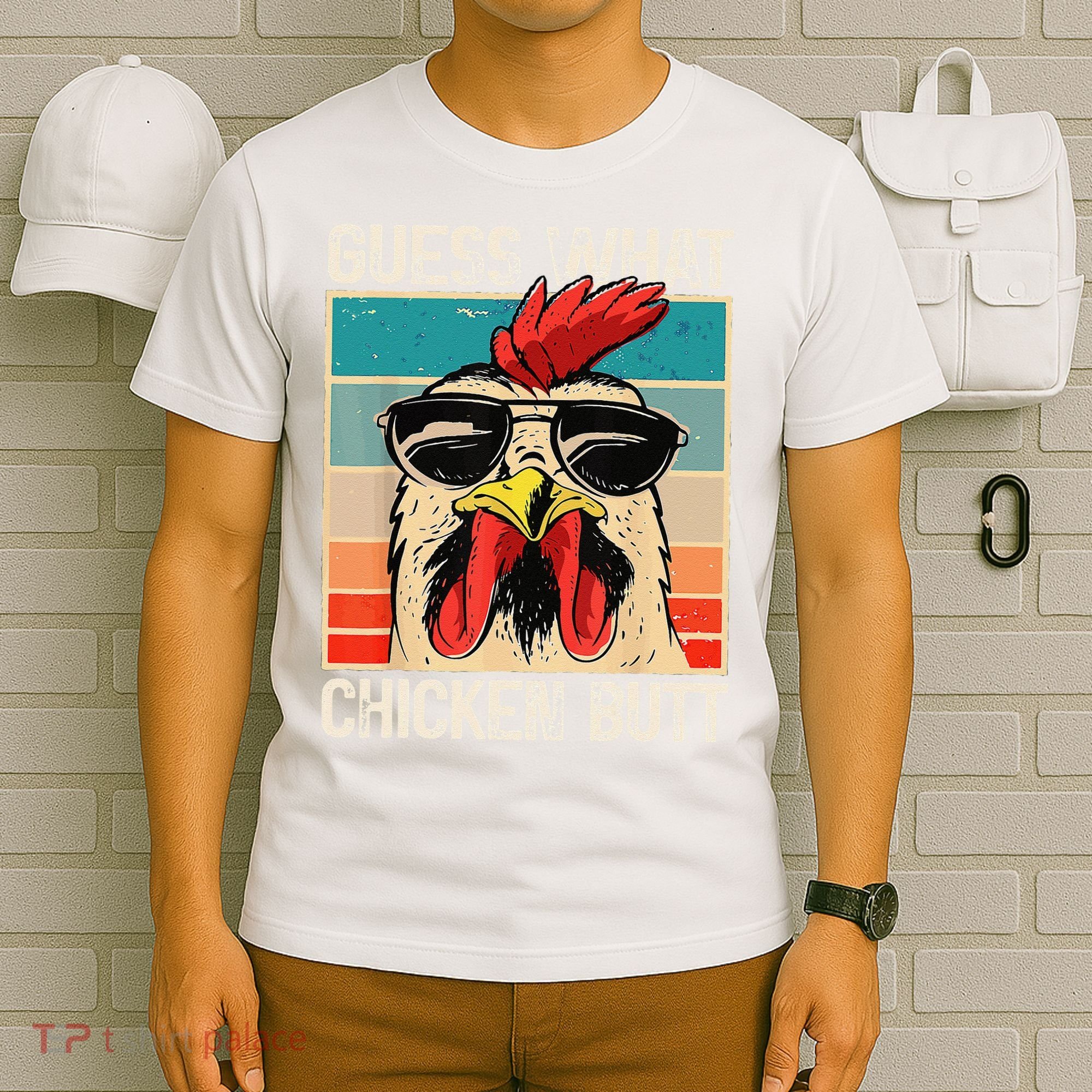 Funny Guess What Chicken Butt Chicken Meme T-Shirt