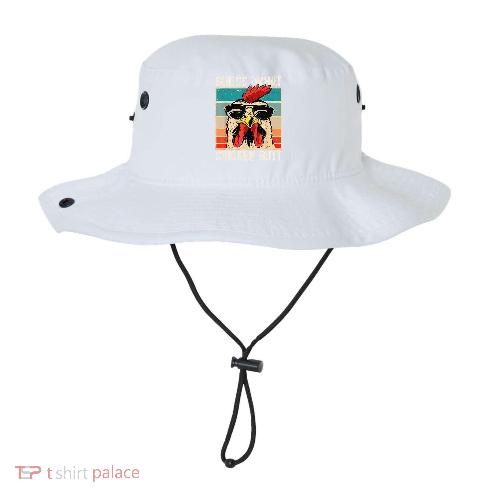 Funny Guess What Chicken Butt Chicken Meme Bucket Hat