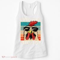 Funny Guess What Chicken Butt Chicken Meme Women's Tank Top thumb 0