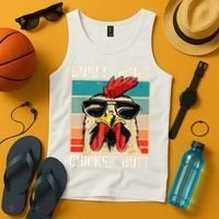 Funny Guess What Chicken Butt Chicken Meme Tank Top thumb 4