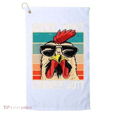 Funny Guess What Chicken Butt Chicken Meme Golf Towel