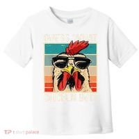 Funny Guess What Chicken Butt Chicken Meme Toddler T-Shirt thumb 0