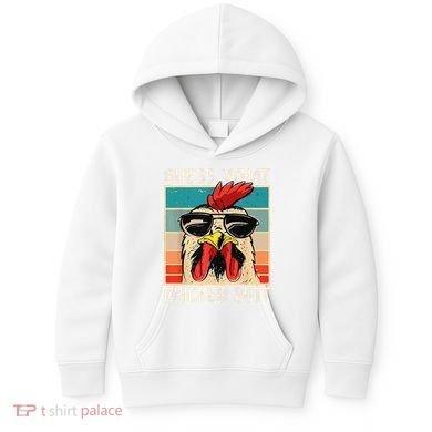 Funny Guess What Chicken Butt Chicken Meme Kids Hoodie