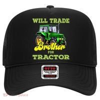 Farming Gift Will Trade Brother For Tractor Farmer Hat thumb 0