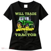 Farming Gift Will Trade Brother For Tractor Farmer Women's T-Shirt thumb 0