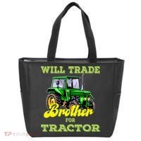 Farming Gift Will Trade Brother For Tractor Farmer Tote Bag thumb 0