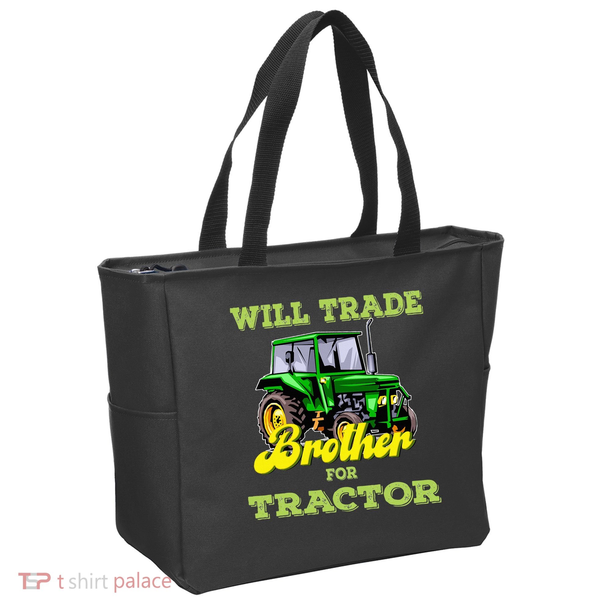 Farming Gift Will Trade Brother For Tractor Farmer Tote Bag
