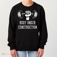 Funny Gym Workout Body Under Construction Women's Sweatshirt thumb 0
