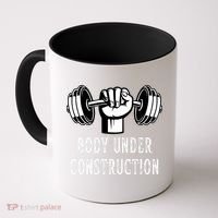 Funny Gym Workout Body Under Construction Coffee Mug thumb 0