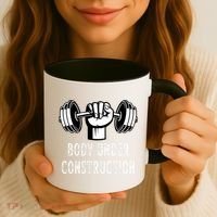 Funny Gym Workout Body Under Construction Coffee Mug thumb 3