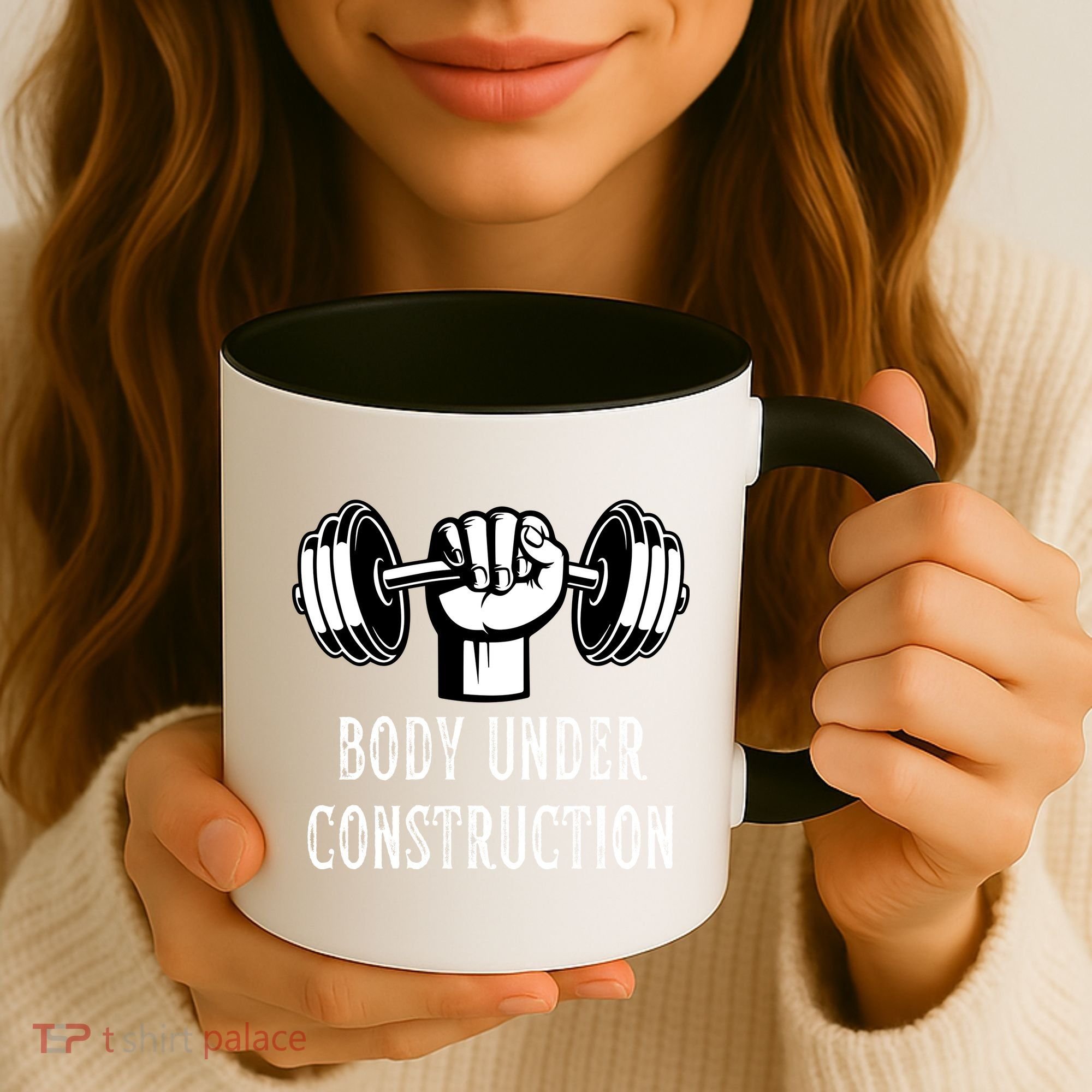 Funny Gym Workout Body Under Construction Coffee Mug