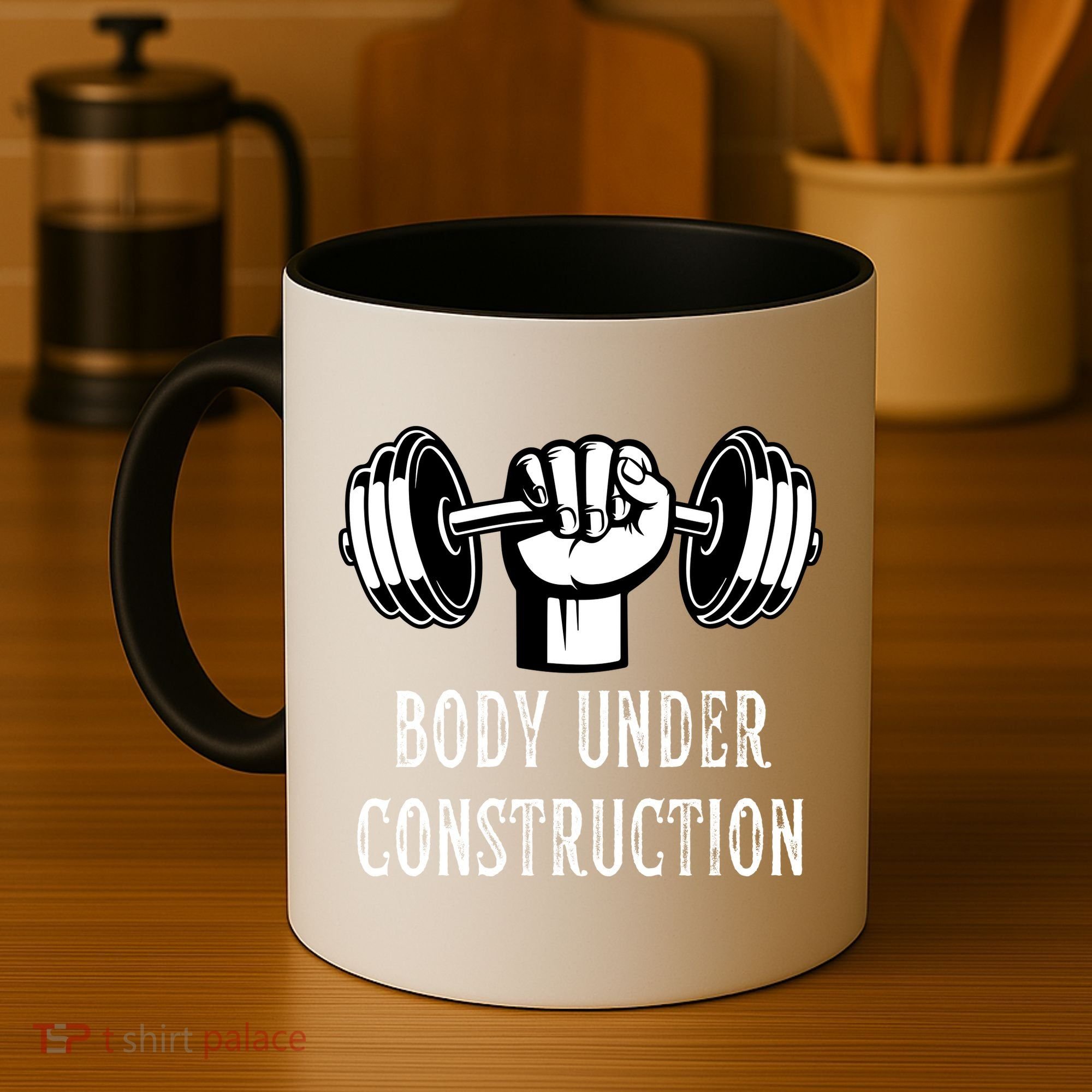 Funny Gym Workout Body Under Construction Coffee Mug