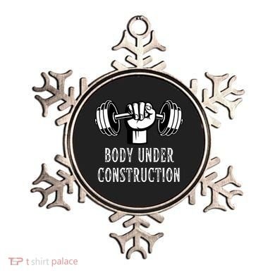 Funny Gym Workout Body Under Construction Ornament