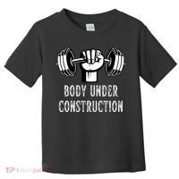 Funny Gym Workout Body Under Construction Toddler T-Shirt thumb 0