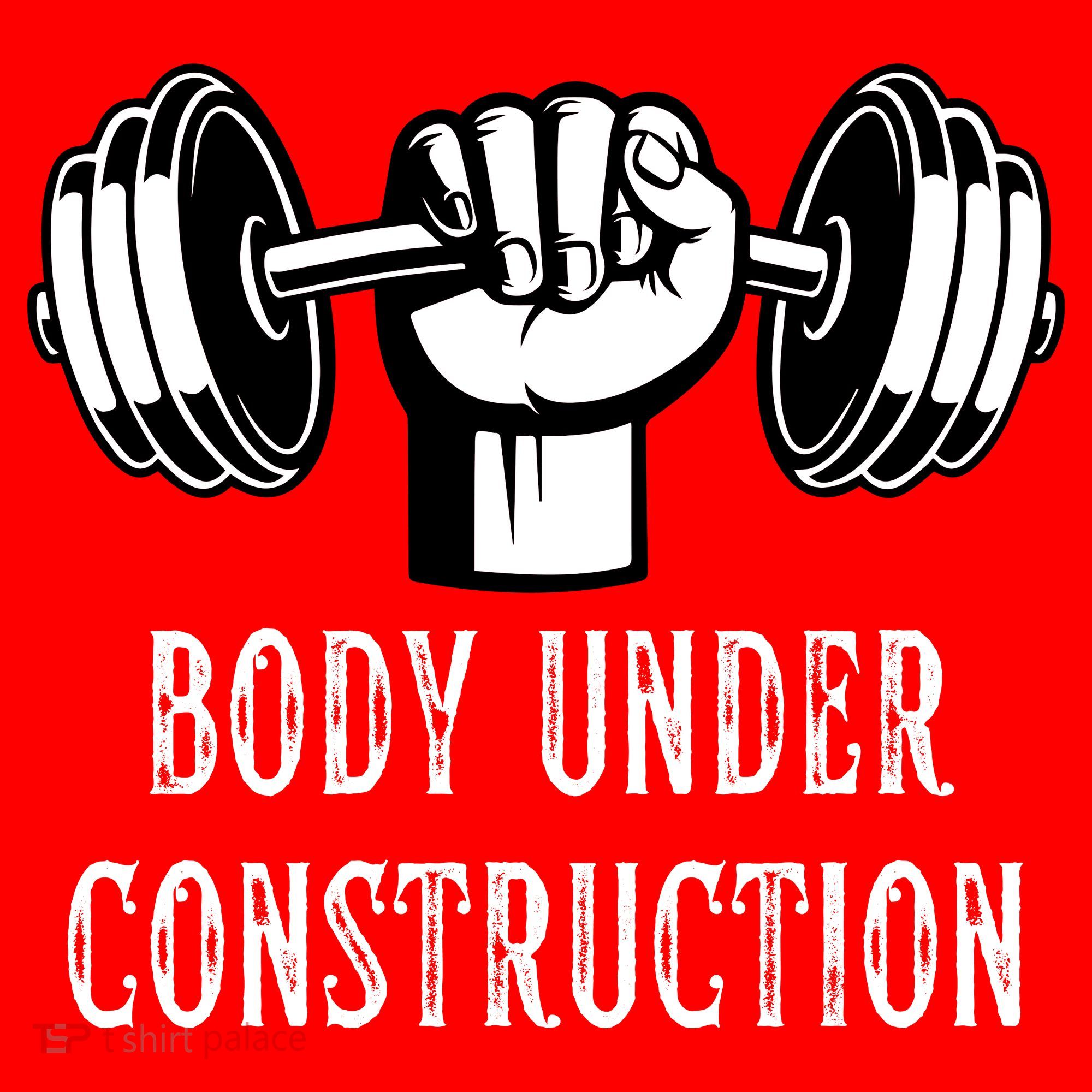 Funny Gym Workout Body Under Construction Santa Hat